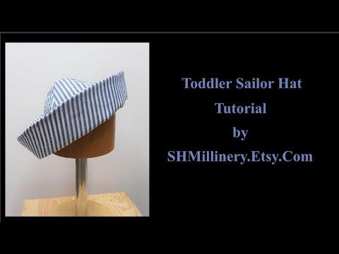 Toddler/baby Sailor hat sewing Tutorial