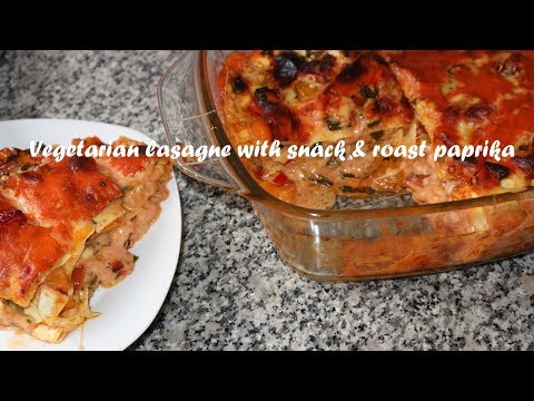 Vegetarian lasagne with snack &amp;amp; roast paprika recipe