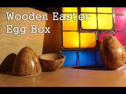 Wooden Easter egg box