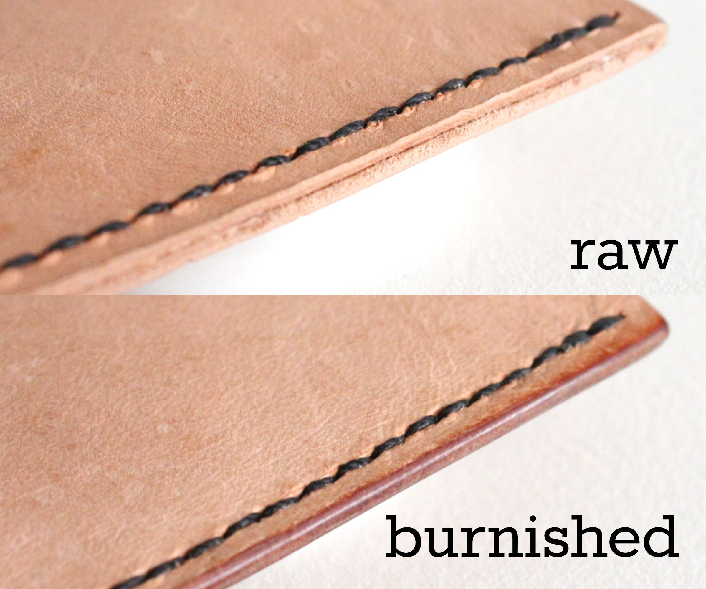 How to Burnish Leather Edges